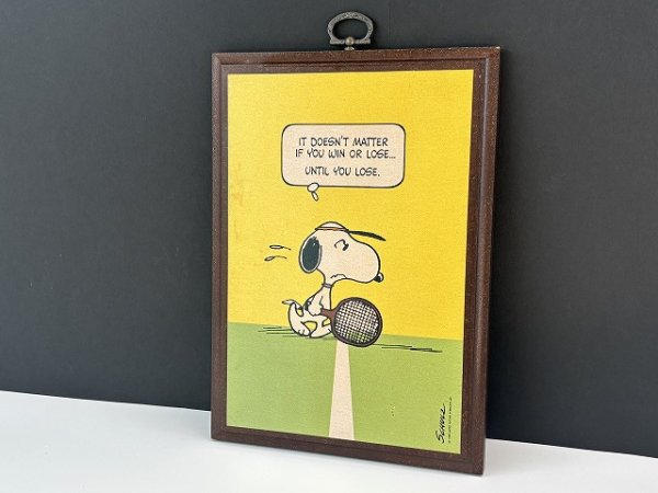 画像2: ヴィンテージ  スヌーピー 1980's HALLMARK WALL PLAQUE 壁掛け 飾り SNOOPY PEANUTS MADE IN USA (2)
