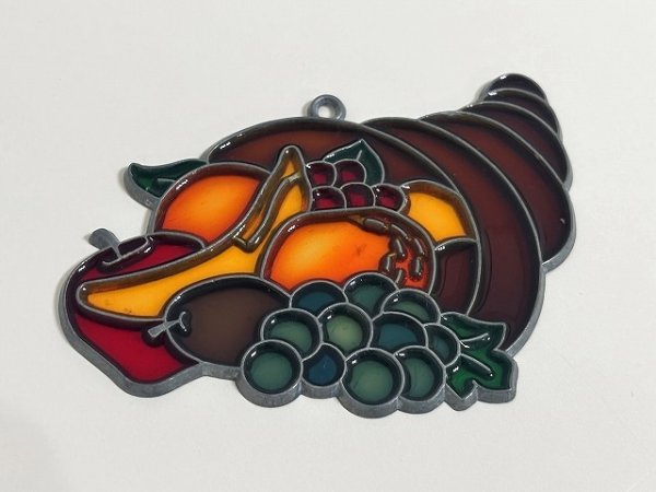 画像2: ステンドグラス風 ウォールデコ サンキャッチャー 壁掛け飾り USA オールド ヴィンテージ vintage (2)