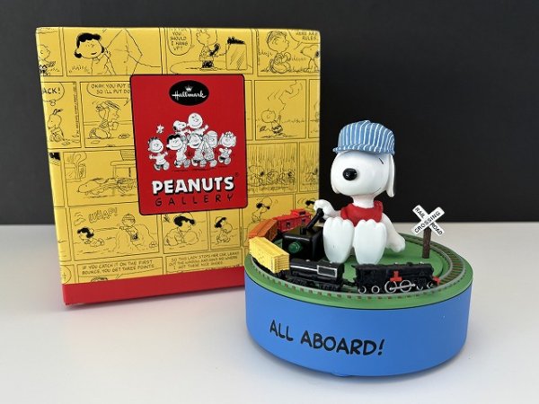 画像1: 「アウトレット」動作確認済み HALLMARK スヌーピー TRAIN 箱付き PEANUTS GALLERY 2002年 オールド USA ヴィンテージ  (1)