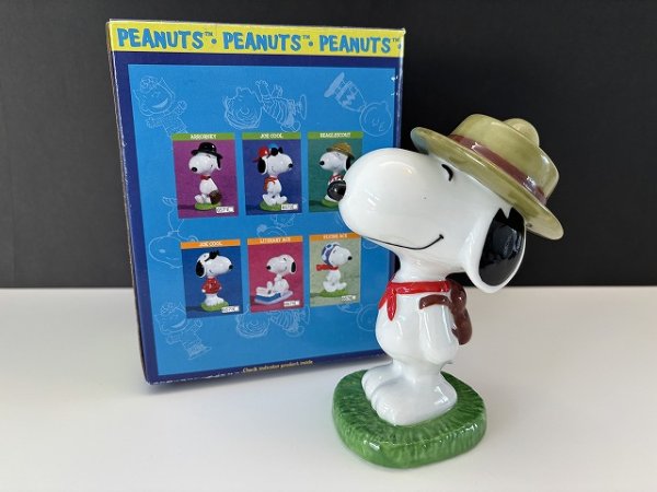 画像1: 箱付き スヌーピー ビーグルスカウト FLAMBRO フィギュア 置物 vintage SNOOPY (1)