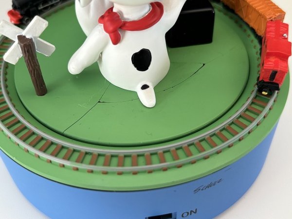 画像8: 「アウトレット」動作確認済み HALLMARK スヌーピー TRAIN 箱付き PEANUTS GALLERY 2002年 オールド USA ヴィンテージ  (8)