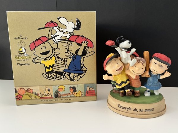 画像1: HALLMARK スヌーピー チャーリーブラウン ルーシー シュローダー フランクリン ベースボール 野球 PEANUTS GALLERY オールド USA ヴィンテージ (1)