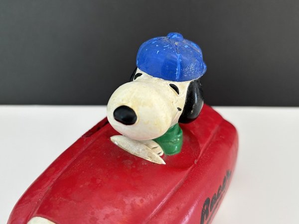 画像3: アウトレット 1970's Determined社製 ヴィンテージ スヌーピー 車 レッドカー 貯金箱 vintage USA SNOOPY BANK (3)