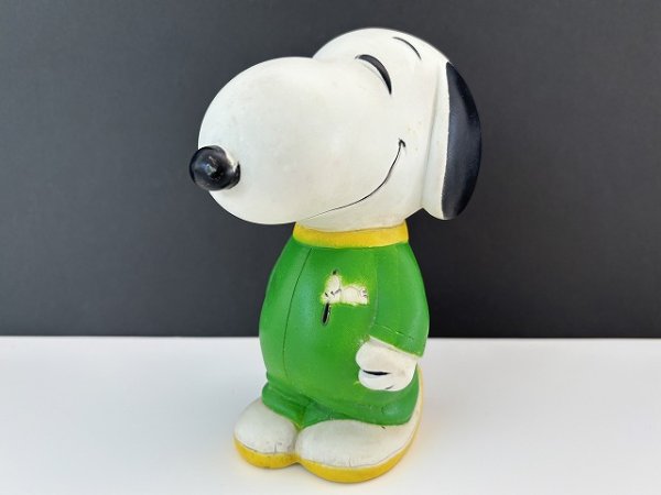 画像1: 1980's ヴィンテージ USA SNOOPY スヌーピーバンク 貯金箱 BANK PEANUTS (1)