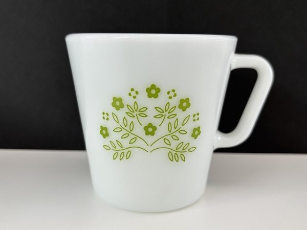 画像1: オールドパイレックス タイニーフラワー OLD PYREX マグカップ USA ヴィンテージ (1)