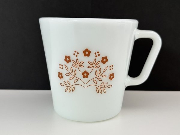 画像1: オールドパイレックス タイニーフラワー OLD PYREX マグカップ USA ヴィンテージ (1)