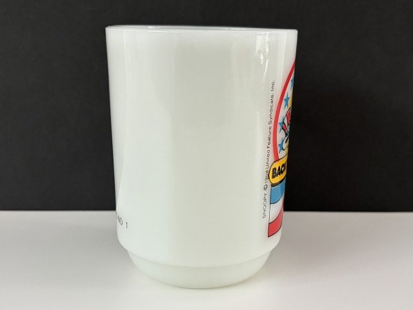 画像2: ファイヤーキング マグカップ スヌーピー マグ プレジデント NO.1 PEANUTS 大統領選 Fire-king SNOOPY USA ヴィンテージ (2)