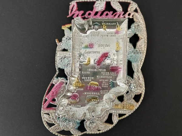 画像2: USA ヴィンテージ スーベニア アッシュトレイ インディアナ州 Indiana 灰皿  vintage souvenir ashtray (2)