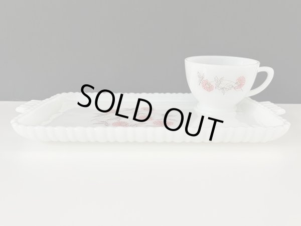 画像1: ファイヤーキング フルーレット 1958年〜1961年 スナックセット Fire-king ヴィンテージ USA (1)