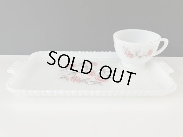 画像1: ファイヤーキング フルーレット 1958年〜1961年 スナックセット Fire-king ヴィンテージ USA (1)