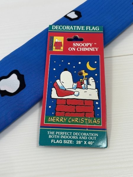 画像4: 未使用 タグ付き スヌーピー ウッドストック BIG FLAG フラッグ SNOOPY PEANUTS USA (4)