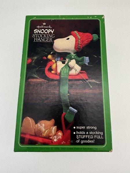 画像2: スヌーピー ウッドストック HALLMARK ストッキングハンガー 箱入り PEANUTS SNOOPY ヴィンテージ (2)