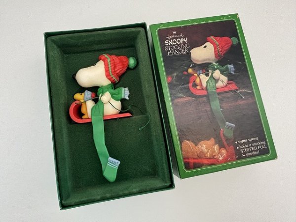 画像5: スヌーピー ウッドストック HALLMARK ストッキングハンガー 箱入り PEANUTS SNOOPY ヴィンテージ (5)