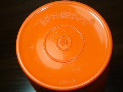 画像1: TUPPERWARE タッパーウェア ビンテージ18ozタンブラー オレンジ(made in USA)