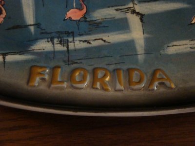 画像3: ビンテージ アンティーク 灰皿 スーベニアアシュトレイ フロリダ(USA FLORIDA vintage Antique ashtray)