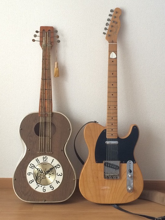 ビンテージ 社製 ギタークロック ウォールクロック 壁掛け時計