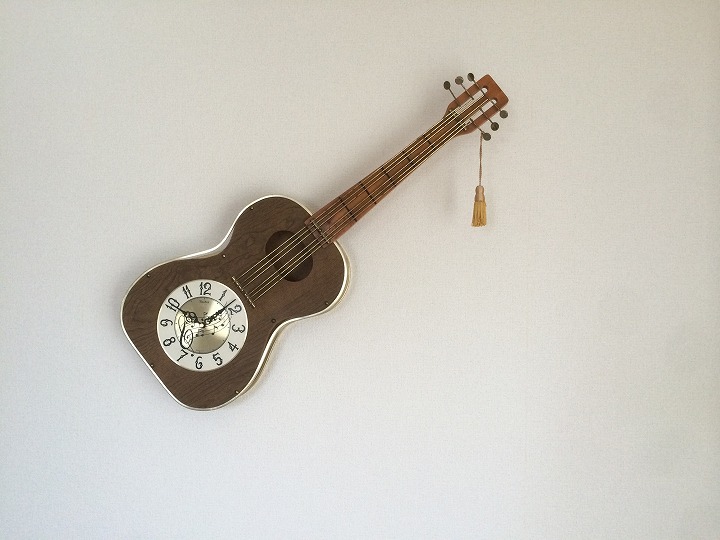 ビンテージ 社製 ギタークロック ウォールクロック 壁掛け時計