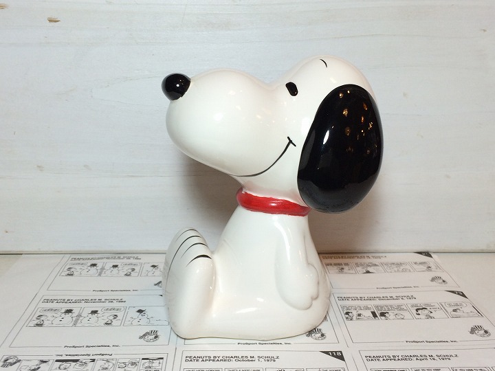 1970 S Made In Japan Snoopy スヌーピーバンク 貯金箱 Bank Peanuts ビンテージ