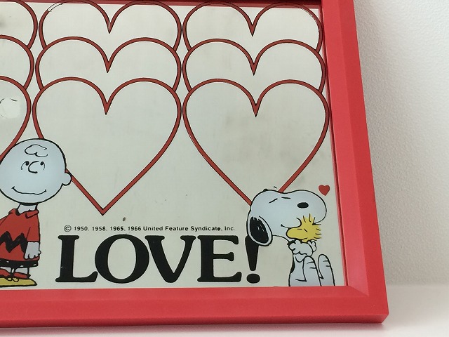 スヌーピー Snoopy ビンテージ 壁掛け ミラー 鏡 Usa Vintage チャーリーブラウン 1970 S 1980 S