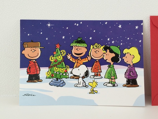Usa Snoopy スヌーピー クリスマスカード グリーティングカード Christmas X Mas