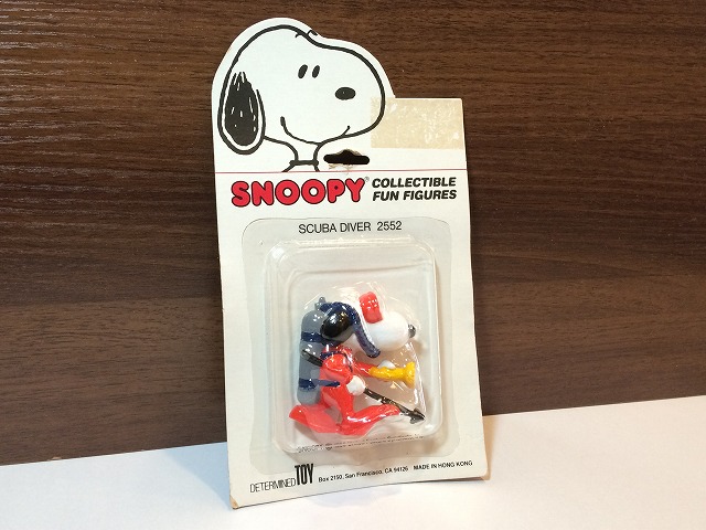 未開封 デッドストック USA Determined社製 スヌーピー ダイバー ビンテージ PVC フィギュア PEANUTS SNOOPY