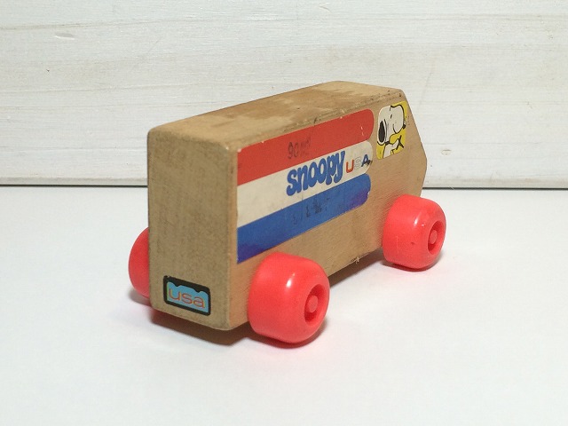 スヌーピー 木のおもちゃ 車 ヴィンテージ Usa Vintage