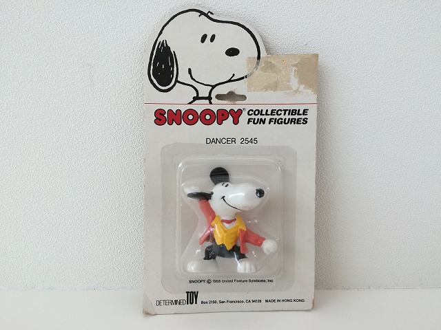 未開封 デッドストック USA Determined社製 スヌーピー ダンサー ビンテージ PVC フィギュア PEANUTS SNOOPY