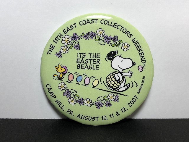 Snoopy East Coast Collectors Weekend スヌーピー ファンクラブ 缶バッジ 缶バッチ Usa Vintage
