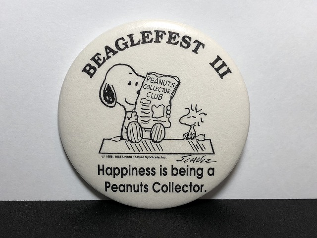 Snoopy Beeglefest スヌーピー 缶バッジ 缶バッチ Usa Vintage ビンテージ