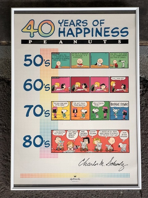スヌーピー 40周年記念 Hallmark ヴィンテージ ポスター SNOOPY poster