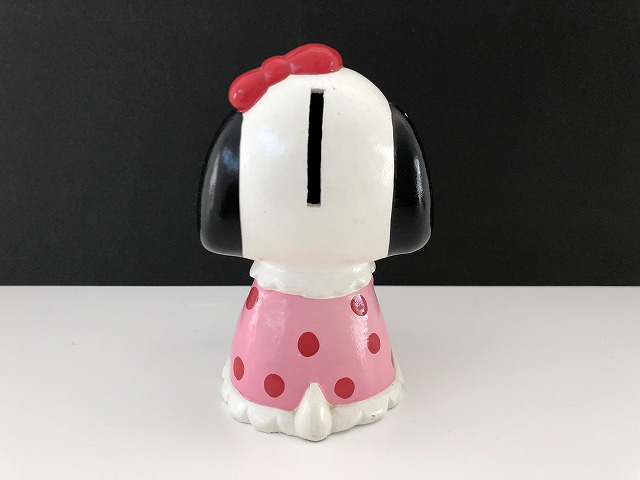 1980s Determined スヌーピー ベル BELLE 貯金箱 BANK PEANUTS