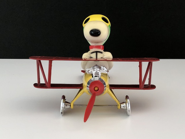 Aviva フライングエース スヌーピー 1970s Diecast Metal Toy 飛行機 ヴィンテージ Vintage Snoopy Peanuts Usa