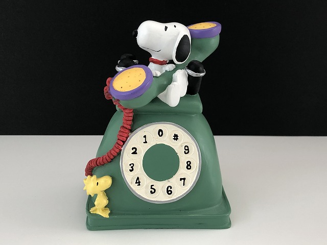 スヌーピー ウッドストック 電話型 貯金箱 コインバンク ヴィンテージ Vintage Usa Snoopy