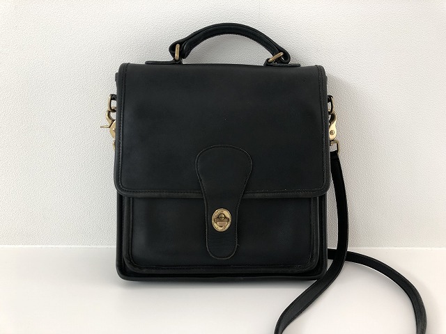 オールドコーチ OLD COACH 2WAY レザーバッグ 黒 ブラック ショルダー