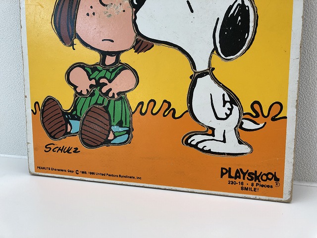 1970 S Playskool 木製 パズル ビンテージ スヌーピー ペパーミントパティ Vintage Usa Snoopy
