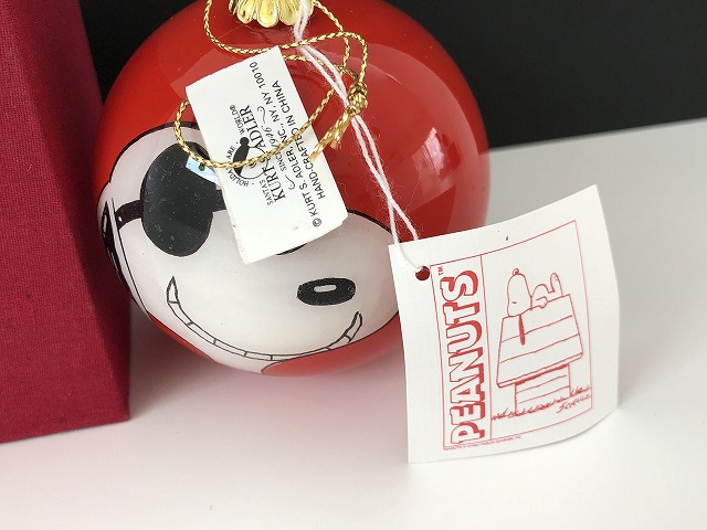 BOX入り デットストック ヴィンテージ スヌーピー JOE COOL ジョークール クリスマス オーナメント SNOOPY PEANUTS USA