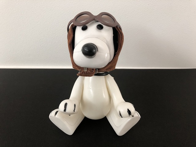 レア 初期タイプ 茶色ゴーグル クリアレンズ 1960年代 スヌーピー ポケットドール フライングエース ビンテージ Snoopy Peanuts Usa