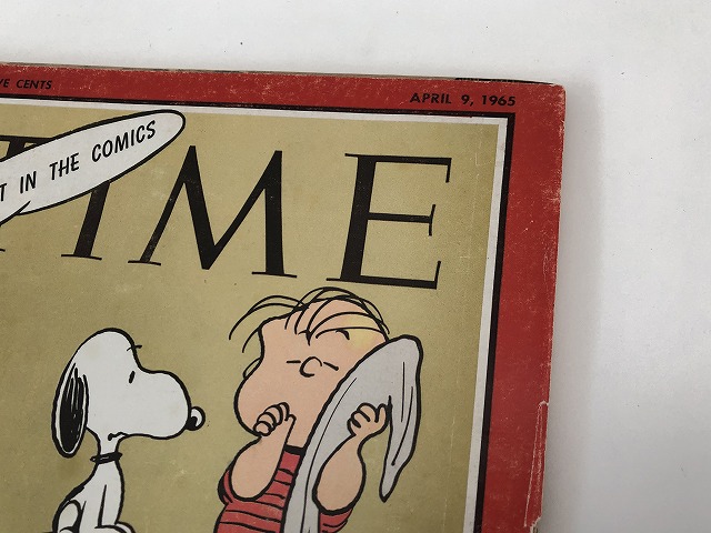 レア!! 1965年4月9日号 TIME スヌーピー PEANUTS 表紙 ヴィンテージ 雑誌