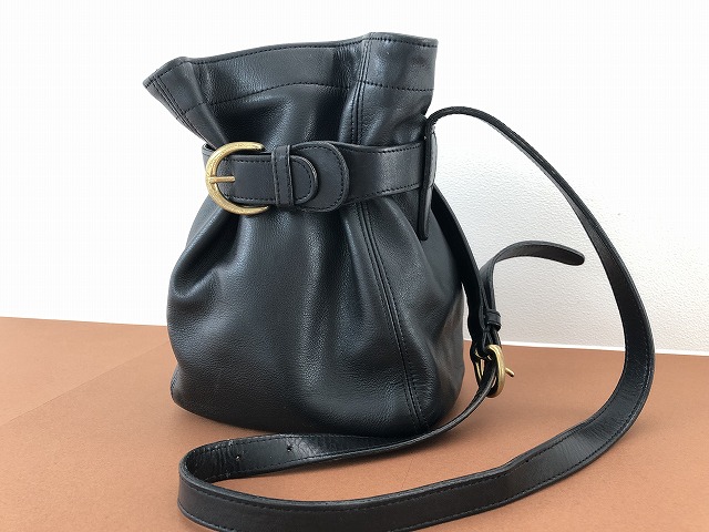 coach vintage ショルダーバッグ ハンドバッグ 黒レディース