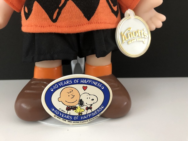 チャーリーブラウン 90s ヴィンテージ ドール フィギュア スヌーピー SNOOPY PEANUTS USA Knott's berry Farm applause  アプローズ