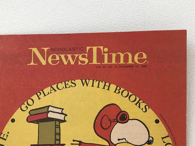 レア!! 1968年11月15日号 NewsTime スヌーピー レッドバロン PEANUTS