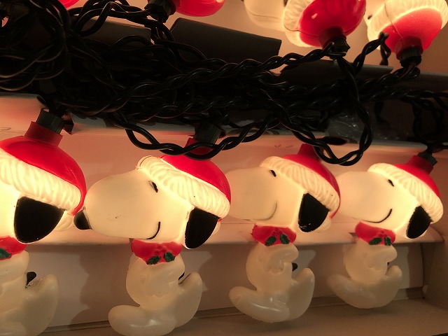 レア!! ビンテージ スヌーピー クリスマスライト ランプ KURT S.ADLER 