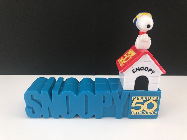 スヌーピー 50周年 レッドバロン フライングエース 置物 オールド ヴィンテージ vintage SNOOPY PEANUTS USA