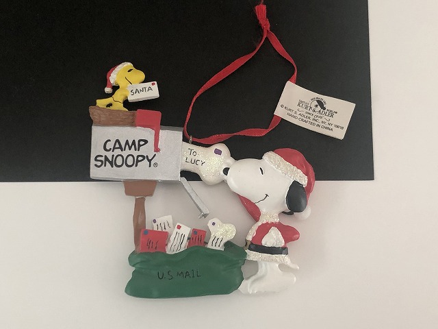 lenox スヌーピー ウッドストック クリスマス 陶器 オーナメント
