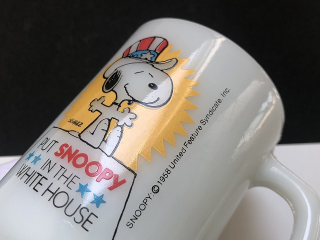 FireKing SNOOPY プレジデント4 マグカップ 藤井風 - 食器