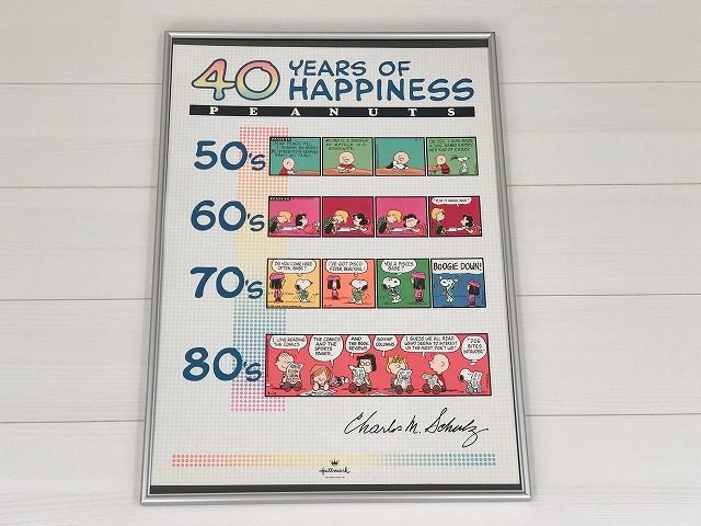 スヌーピー 40周年記念 Hallmark ヴィンテージ ポスター SNOOPY poster 