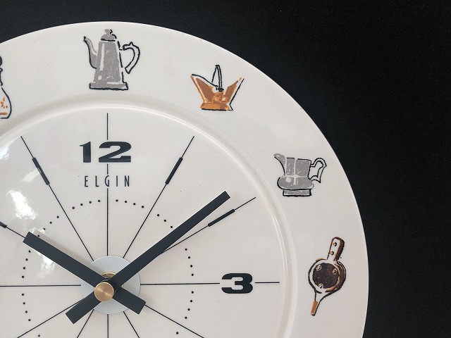 W.GERMANY ELGIN エルジン ヴィンテージ ウォールクロック 壁掛け時計