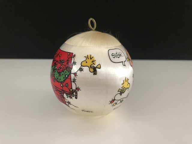 ビンテージ スヌーピー PEANUTS クリスマス ball ボール オーナメント