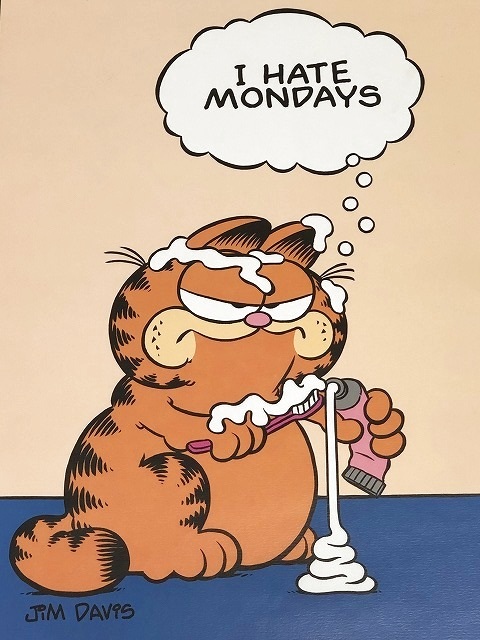 ガーフィールド Garfield [I HATE MONDAYS] ヴィンテージ ポスター 