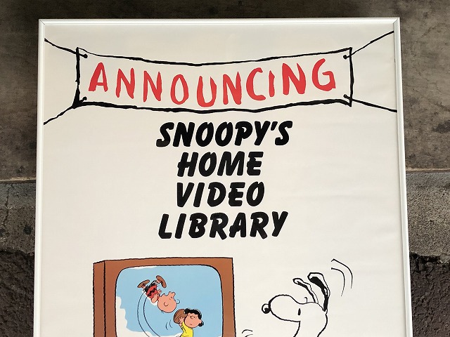 1980's PEANUTS スヌーピー ヴィンテージ ポスター USA SNOOPY poster
